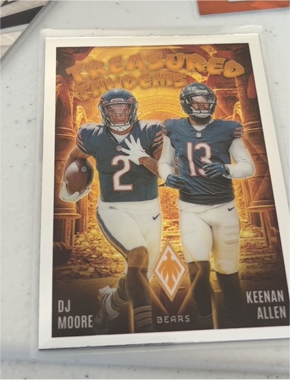 2024 Panini Phoenix #TT-CHI DJ Moore / Keenan Allen Treasured Tandems — front