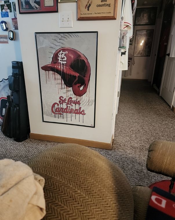 St. Louis Cardinals Baseball Art Poster — front