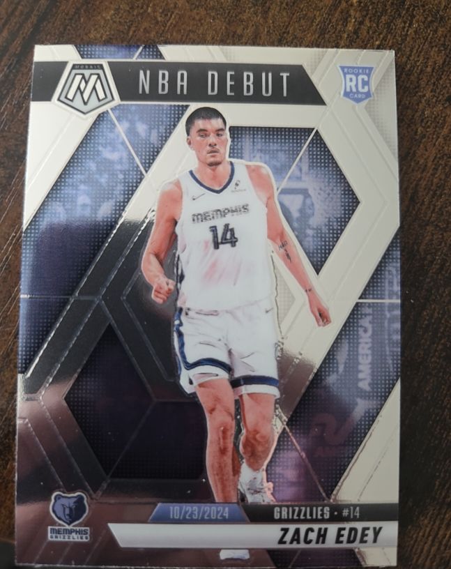 2024-25 Panini Mosaic #251 Zach Edey NBA Debut — front