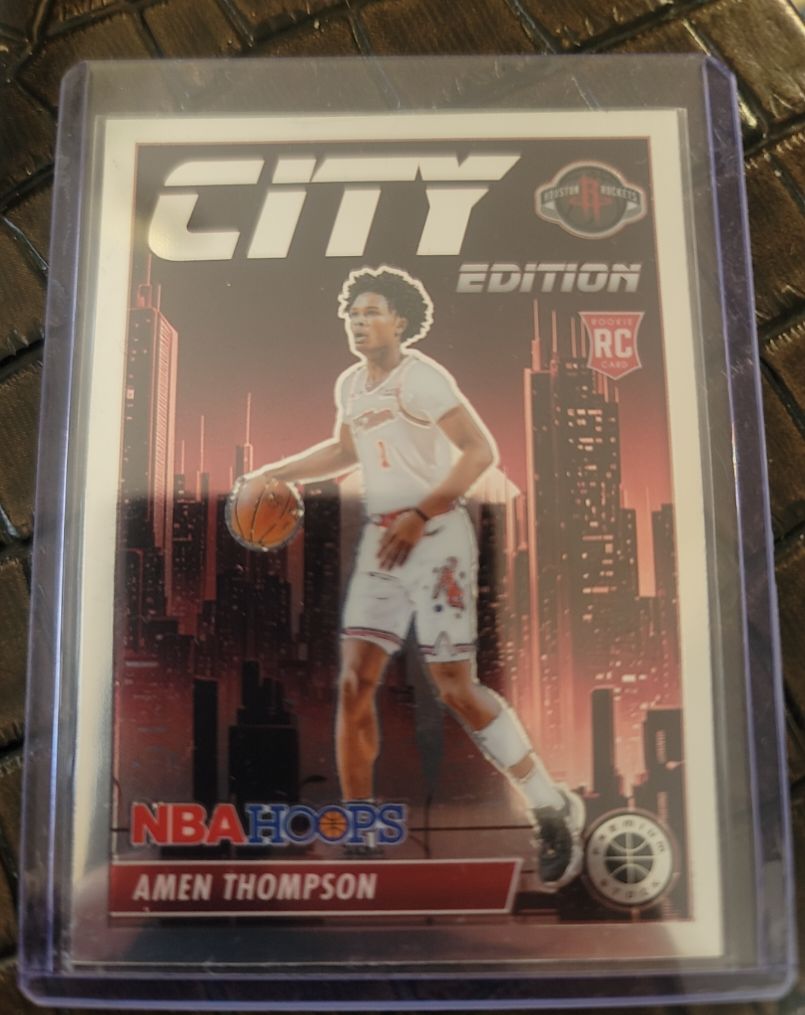 2023-24 Panini NBA Hoops Premium Stock City Edition #14 Amen Thompson — front
