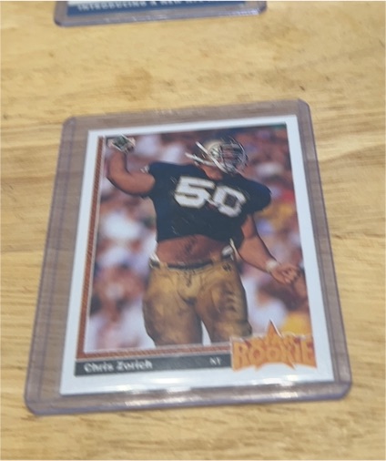 1991 Upper Deck #10 Chris Zorich Rookie — front