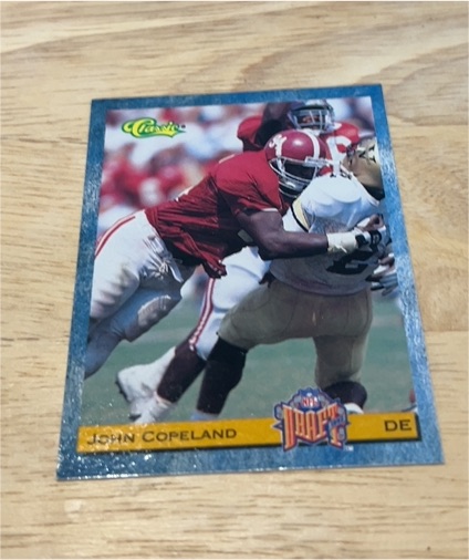1993 Classic Draft #5 John Copeland — front
