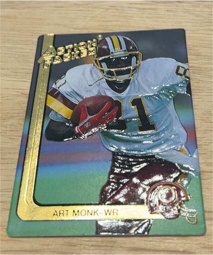1991 Action Packed Art Monk WR Washington Redskins — front