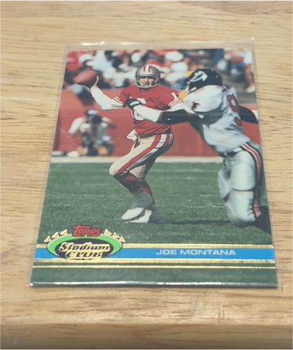 1991 Topps Stadium Club #327 Joe Montana — front