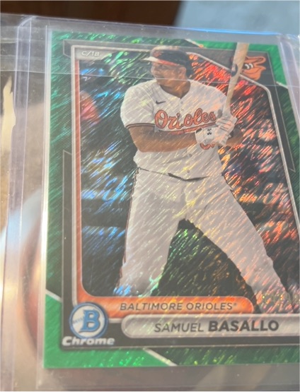 2024 Bowman Chrome Prospects #BCP-232 Samuel Basallo — front