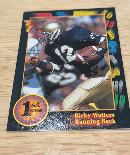 1991 Wild Card Draft 1st Edition #56 Ricky Watters — front