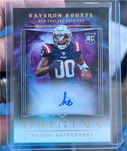 2023 Panini Origins Rookie Autographs Kayshon Boutte — front