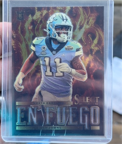 2023 Panini Select Draft Picks En Fuego #EF-JD Josh Downs — front