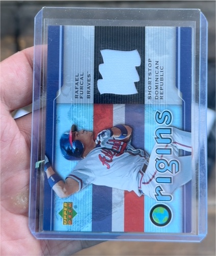 2005 Upper Deck Origins Jersey #RF Rafael Furcal — front