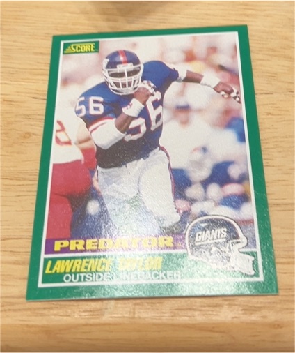 1989 Score #322 Lawrence Taylor Predator New York Giants — front