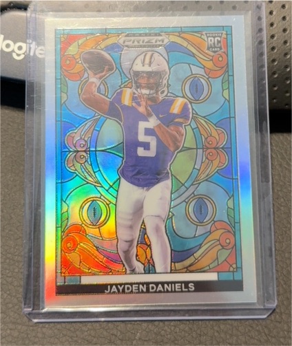 2024 Panini Prizm Draft Picks Stained Glass #RC Jayden Daniels — front