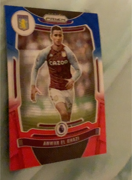 2021-22 Panini Prizm Premier League #128 Anwar El Ghazi Aston Villa — front