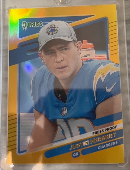 2021 Donruss #70 Justin Herbert — front