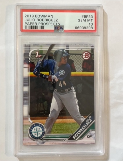 2019 Bowman Paper Prospects #BP33 Julio Rodriguez — front