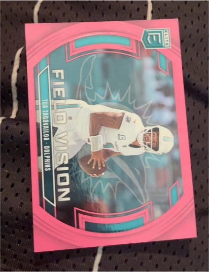 2025 Donruss Elite #1 Tua Tagovailoa Field Vision Pink — front
