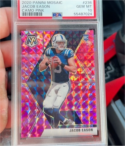 2020 Panini Mosaic #236 Jacob Eason — front
