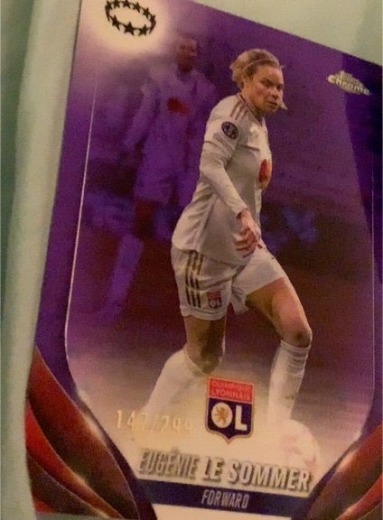 2023-24 Topps Chrome UEFA Women's Champions League #28 Eugenie Le Sommer — front