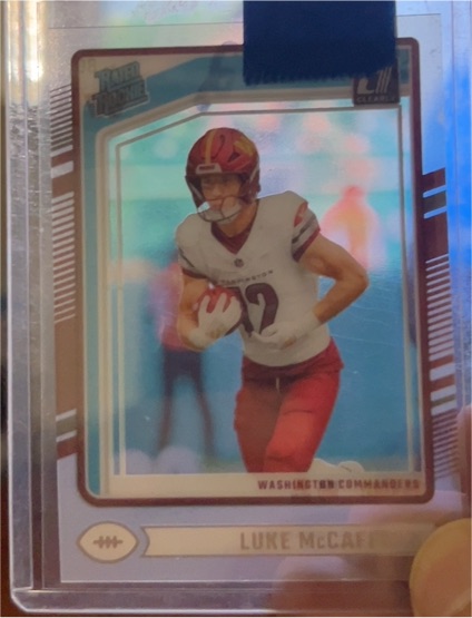 2024 Panini Clearly Donruss #80 Luke McCaffrey — front
