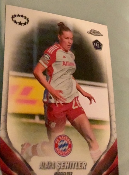 2023-24 Topps Chrome UEFA Women's Champions League #75 Alara Sehitler Rookie — front