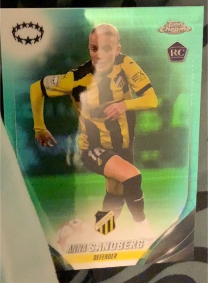 2023 Topps Chrome UEFA Women's Champions League #87 Anna Sandberg Rookie — front