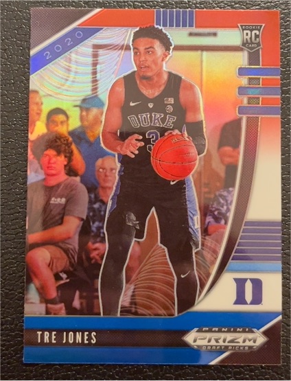 2020 Panini Prizm Draft Picks Collegiate #77 Tre Jones — front