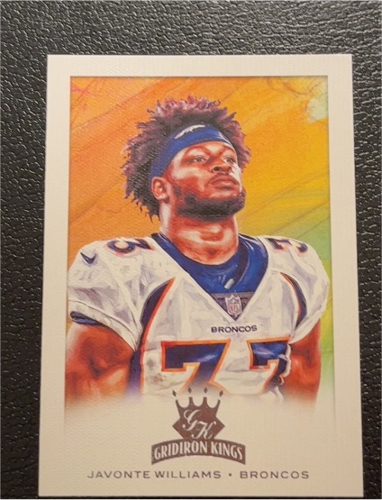 2021 Panini Chronicles Gridiron Kings #GK-16 Javonte Williams — front
