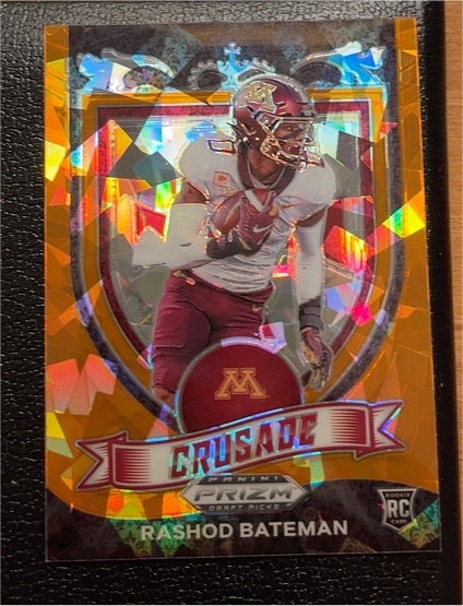 2021 Panini Prizm Draft Picks #166 Rashod Bateman Crusade — front