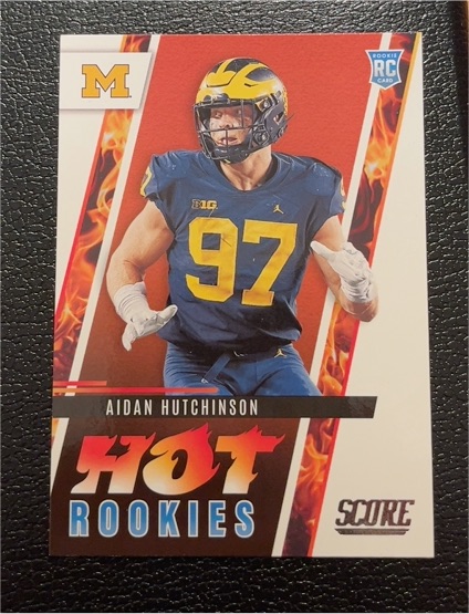2022 Panini Score #HR6 Aidan Hutchinson — front