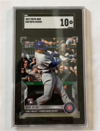 2022 Topps Now #40 Seiya Suzuki — front