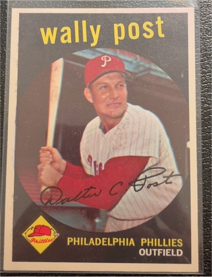 1959 Topps #398 Wally Post — front
