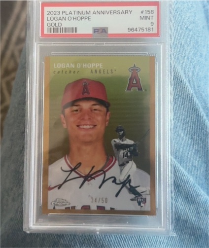 2023 Topps Chrome Platinum Anniversary #158 Logan O'Hoppe — front