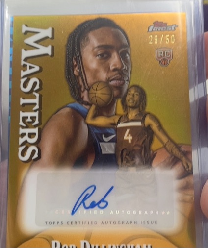 2024-25 Topps Finest #MA-RDI Rob Dillingham Masters Auto — front