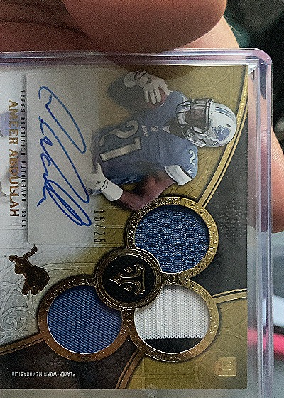 2015 Topps Triple Threads #125 Ameer Abdullah — front