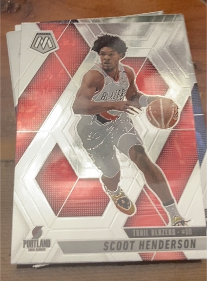 2023-24 Panini Mosaic #80 Scoot Henderson — front
