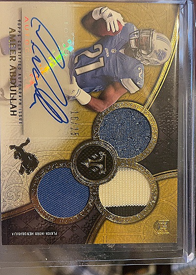 2015 Topps Triple Threads #115 Ameer Abdullah — front