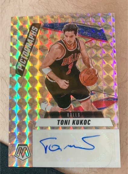 2024-25 Panini Mosaic #Toni Kukoc Pictographs Auto Bronze — front