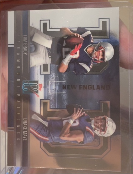 2024 Topps Signature Class Paramount Pairings #PP-7 Tom Brady / Drake Maye — front