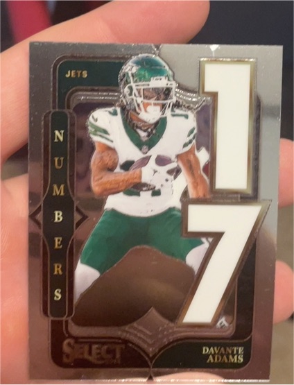 2024 Panini Select #25 Davante Adams Select Numbers — front