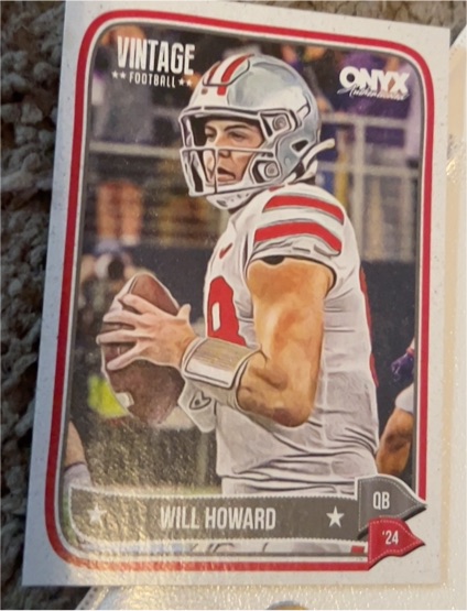 2024 Onyx Vintage #OVWIHO Will Howard — front