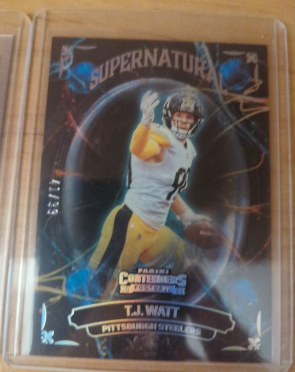 2022 Panini Contenders - Supernatural #SN-TJW T.J. Watt — front