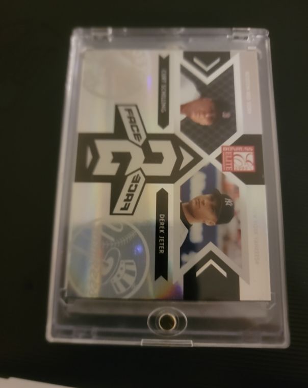 2005 Donruss Elite Face 2 Face #FF-10 Derek Jeter/Curt Schilling — front