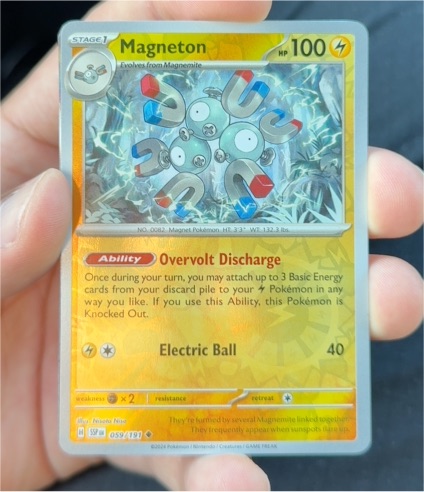 2024 Pokémon SV08: Surging Sparks #059 Magneton — front