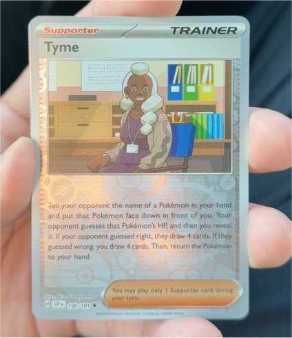 2024 Pokémon Surging Sparks #190 Tyme — front