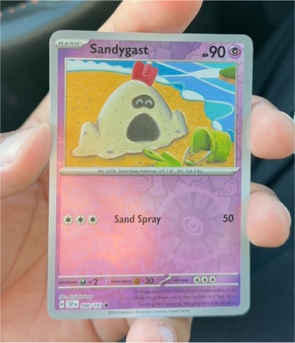 2024 Pokémon Surging Sparks #090 Sandygast — front