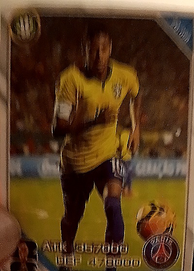 2014 Panini Neymar Jr Paris Saint-Germain Soccer Card — front
