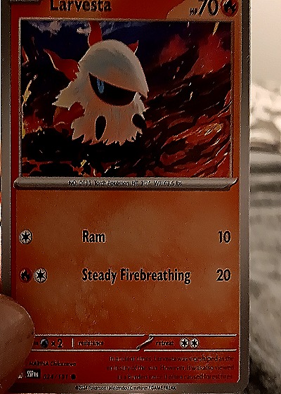 2024 Pokémon SV08: Surging Sparks #024 Larvesta — front