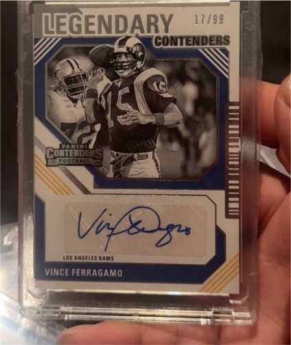 2024 Panini Contenders Legendary Contenders #LC-VFO Vince Ferragamo — front