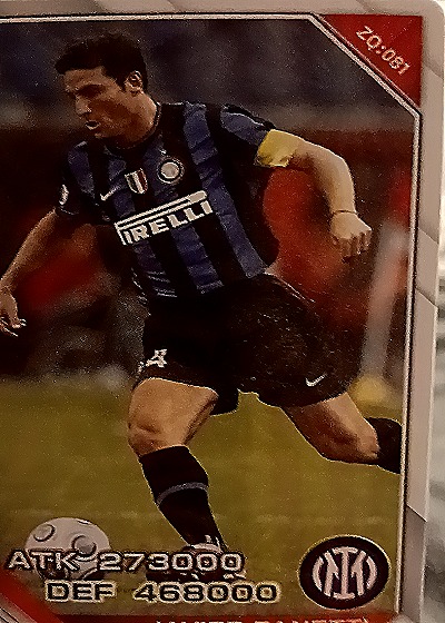 2007 Panini Inter Milan #20-081 Javier Zanetti — front