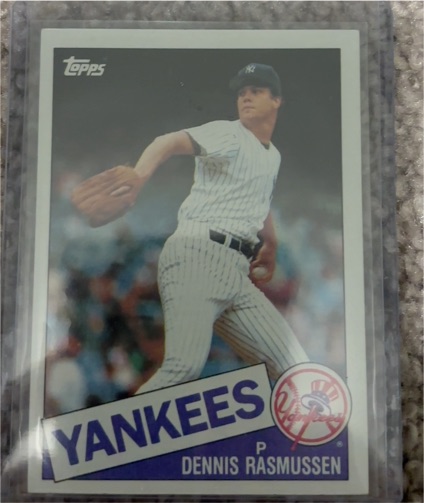 1985 Topps #691 Dennis Rasmussen — front