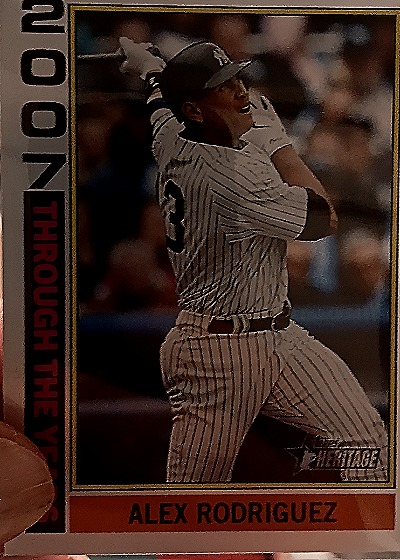 2025 Topps Heritage Through the Years #TTY-18 Alex Rodriguez — front